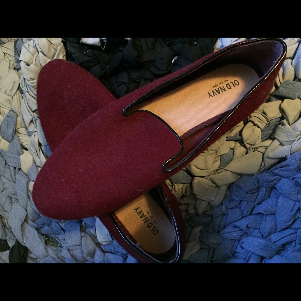 Red loafers